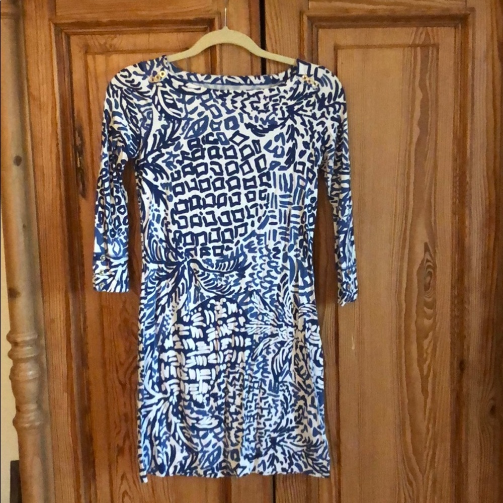 Blue cotton Lilly Pulitzer Elsa dress